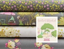 Tilda - Stoffpaket "Sunday Brunch Gelb"  4 x 25 x 110cm Nähen Patchwork Quilten