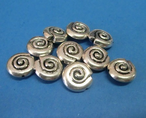 Metallperlen schnecken - metallperlen,