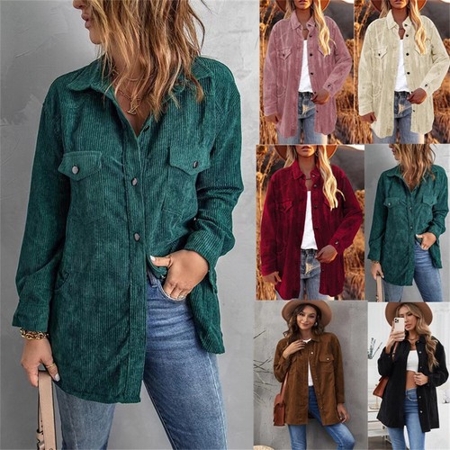 Damen cord revers jacken - damen,