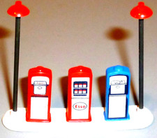 LEGO ! 1 ESSO-SERVICE STATION.M TANKSÄULEN ROT+BLAU+ 1 ÖLSCHRANK+2 LAMPEN.S.GUT.