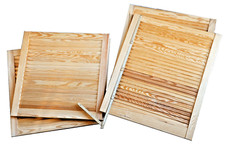 4 (=2 x 2) Lamellentüren Holz gut erhalten Maße: ca: 2 x 60x72 u 2 x 59,5x59,5cm