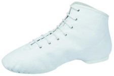 % Garde-Tanzstiefel Abs. Gummi  Rauledersohle weiß BLEYER 4680-L Orleans Gr.42 %