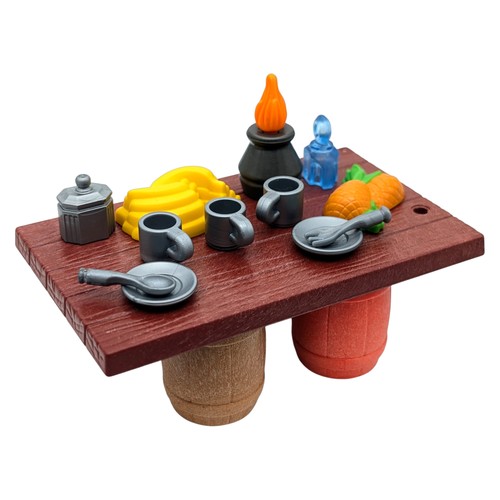 Playmobil tisch groß braun - tisch,