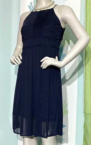 Damen abendkleid blau chiffon - damen,