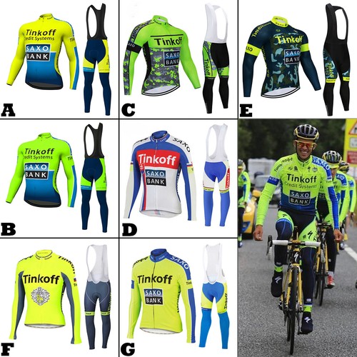 Herren radtrikot set - radtrikot, tinkoff