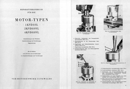300166 reparatur motor kvd 8 - reparatur,