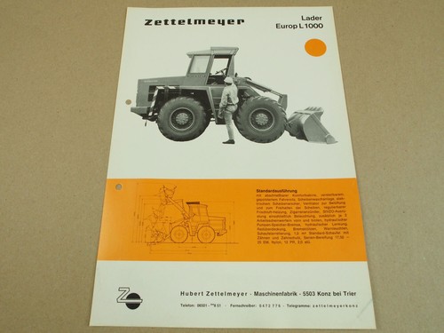 Prospekt zettelmeyer l1000 - zettelmeyer,