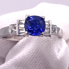 Saphir Diamant Ring 1,43ct