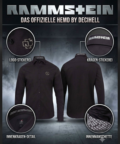 Rammstein herren hemd - hemd, xl