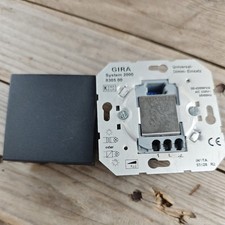 Gira System 2000 Universal-Dimm-Einsatz 030500 + Gira 065528 Anthrazit E2 Event 