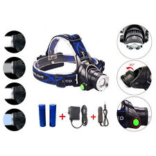 Cree LED Scheinwerfer Taschenlampe Kopflampe Stirnlampe wiederaufladbar  XML-T6 