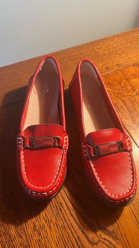Vicmart mokassin halbschuh - mokassin, rot