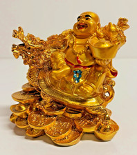 Glücks-Buddha auf Drachen &