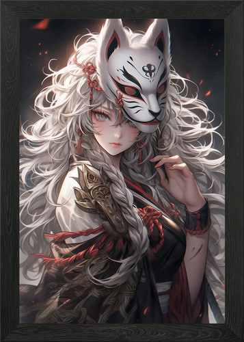 Fuchs samurai mädchen - fuchs,
