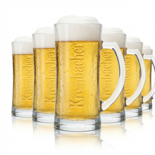 Krombacher glas 3l - glas, bier