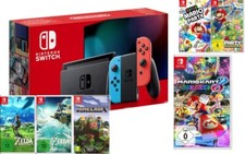 Super Nintendo Switch Konsole Set zur Auswahl u.a. Mario Kart, Party, Zelda uvm