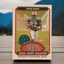 2006 Topps Total Football Derek Hagan Rookie Jersey Collection Miami Dolphins