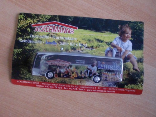 Werbefahrzeug bus ackermanns - werbefahrzeug,