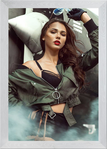 Pilot girl gerahmtes - girl, 1