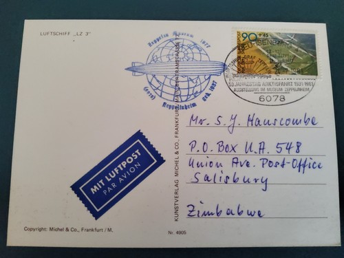 Luftpost postkarte - 24.7.81,