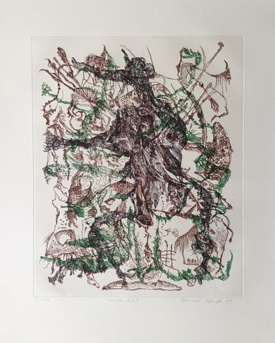 Bernard schultze farbradierung - bernard,