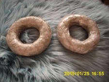 2 Stück Deko-Ringe-Silber-zum Aufhängen und dekorieren