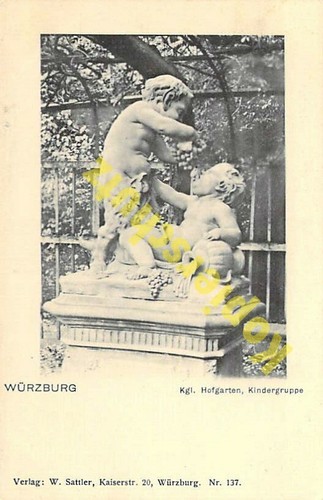 Würzburg königl hofgarten - würzburg, ak
