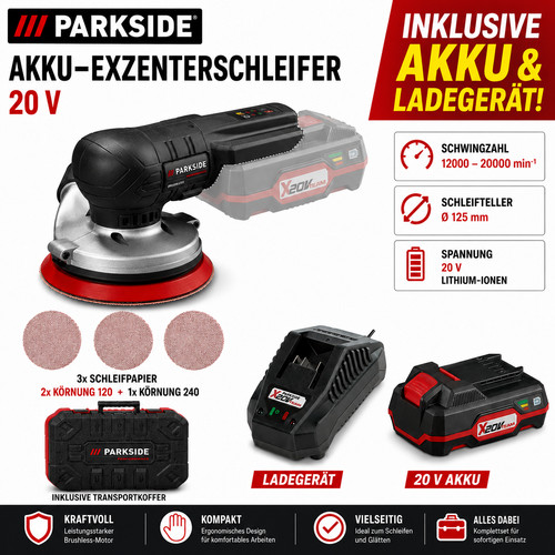Parkside performance 20v akku - 20v,