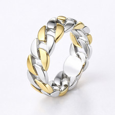 Ring kette glieder damen - kette,