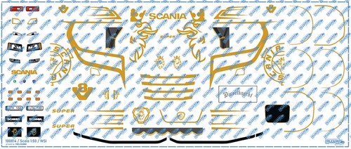 Truckmo decals scania golden - scania,