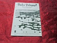 Bach bachs pädagogik heft - pädagogik, 2
