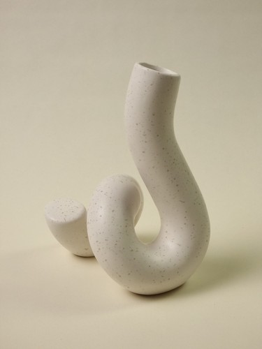 Keramik vase geschwungen - keramik, vase,