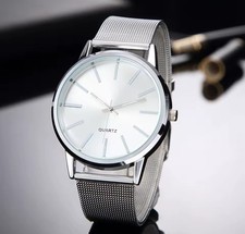 Damen Uhr Edelstahl Quarz 