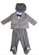 Babyanzug Set Gr. 68 Anzugjacke Schiebermütze Schuhe Hose Baby Neugeborenes