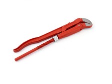 Rohrzange 1" Eckrohrzange Eck Rohr Zange Wasserpumpenzange rot