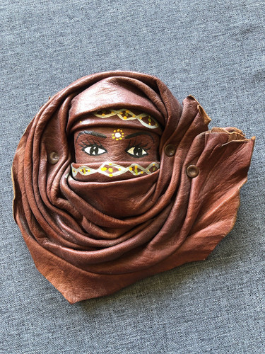 Deko wanddeko ledermaske - deko,