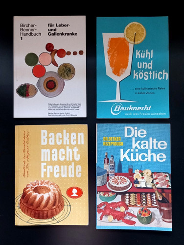 Vintage kochbuch set bücher - vintage, 4