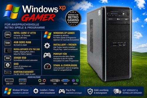 Windows gamer 32bit i7 - xp, pc