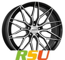 Dotz Suzuka black polished 8.5x19" ET25 LK5 112 ML 70.1 Alufelgen 19 Zoll