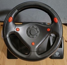 Original Lenkrad Race Controller HKT-7430 - Schwarz - Sega Dreamcast ⚡️