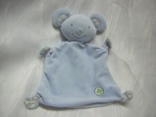 TOPOLINO / ERNSTINGS Schmusetuch Kuscheltuch MAUS MOUSE blau kariert weiß