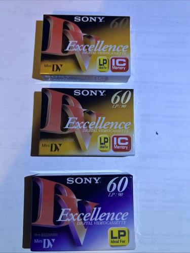 Sony excellence mini dv - 3, mini-dv