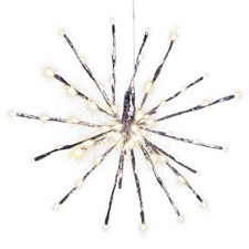 80 LED Meteor-Stern warm-weiß