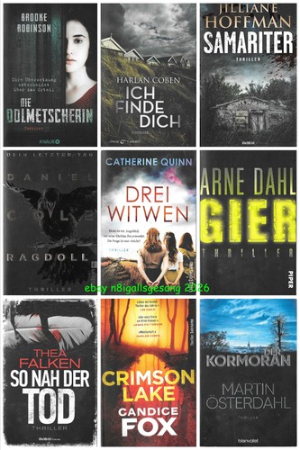 Bücherpaket thriller - 9x,