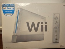 Nintendo Wii Konsole Wii Sports Spiel Remote Nunchuck Weiß Familie Kinder Brandneu