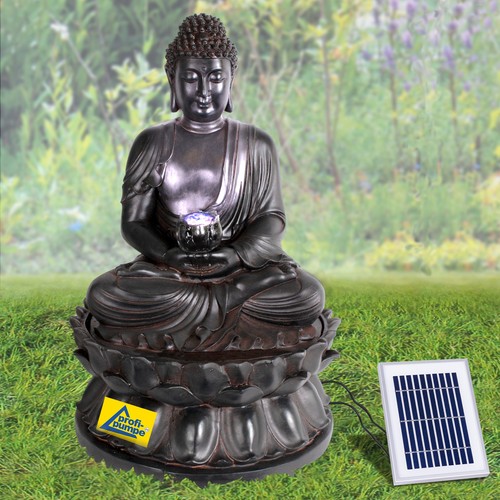 Solar gartenbrunnen buddha - solar,