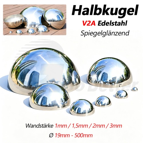 Halbkugel v2a edelstahl - halbkugel,