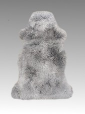 Echtes Lammfell Fell natur weich & ideal für Deko, Baby, Auto Grau