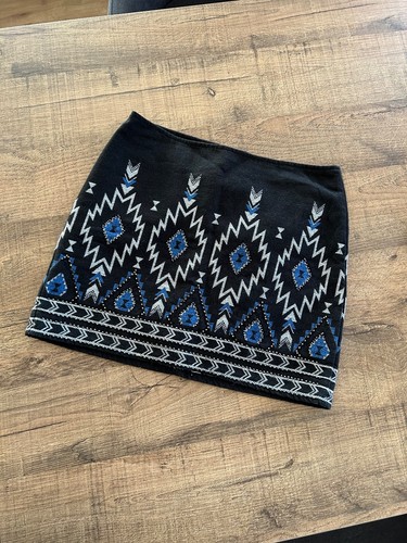 Rock mit muster schwarz - rock,