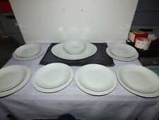 Limoges Bernardaud Palm Weiß Speiseservice 14 tlg , tolles Dekor , 23776